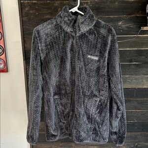 Columbia Charcoal Textured Fleece Jacket